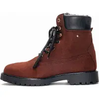 Nae Vegan Shoes Botas con cordones 'Gadea' marrón rojizo / negro