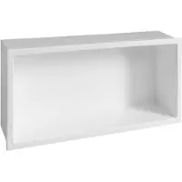 Polysan , estante mural para azulejos o mármol artificial, 810x270 mm, blanco