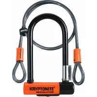 Kryptonite - Accesorios para bicicleta - Evolution Mini 7 + Flex - Negro
