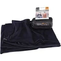 Cocoon - Merino Wool Silk Travel Blanket - Manta size 180 x 140 cm, gris