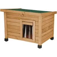 Kerbl Casa para Gato Rustica - marrón / verde