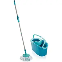 Leifheit Set Clean Twist Mop Ergo - Fregona Giratoria de disco con cubo