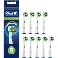 Oral-B Reemplazo De Cepillo Eléctrico Cross Action 9 Unidades