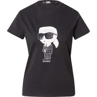 Karl Lagerfeld Camiseta 'Ikonik 2.0' negro / blanco