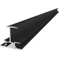 K2 Systems 2004316, Barra de montaje, Aluminio, Para montaje en pared, Color negro, 63 mm, 52 mm