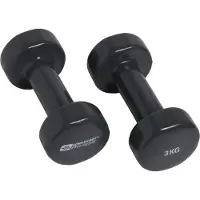 Schildkröt Fitness - Vinyl Hantel Set size 2 x 3 kg, gris