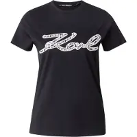 Karl Lagerfeld Camiseta negro / blanco