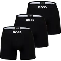 BOSS Calzoncillo boxer negro / blanco