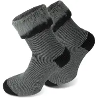 Polar Husky Calcetines 'Extrem Hot' gris / negro