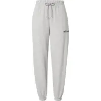 Adidas Pantalón deportivo 'ESSENTIALS LINEAR FRENCH TERRY CUFFED' gris moteado / negro