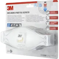 3M Mascarilla modelo 9322C2, color blanco, 2 unidades