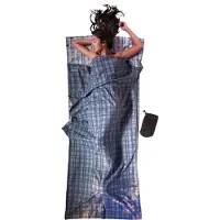 Cocoon - TravelSheet Cotton Flanell - Saco de dormir de viaje size 220 x 90 cm, gris