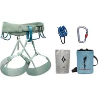 Black Diamond - Arneses Escalada - W Momentum Harness Package para Mujer - Talla XL - Verde