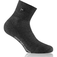 Rohner - Fibre Light Quarter - Calcetines multifuncionales size 36-38, negro/gris