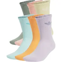 Adidas Calcetines Trefoil Cushion Crew Socks 6 Pairs mujer - Multicolor - XS