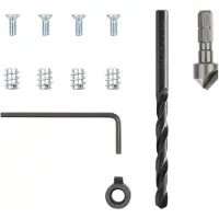 Wolfcraft Kit de reparación para bisagras de ollas , de 11 piezas, para la reparación de bisagras
