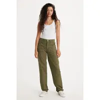 Levi's Nd Straight Jeans Green Talla: W24L31 | Vaqueros Rectos Outlet | Mujer | Verde