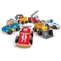 Hape Vehículos De Madera Wild Riders Con Animales Conductores