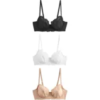 Next Sujetador beige / negro / blanco