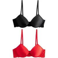 Next Sujetador rojo / negro