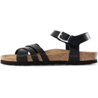 Bayton Sandalias con hebilla 'Denia' marrón / negro