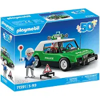 Playmobil Juego De Construcción De Coches De Policía Clásicos