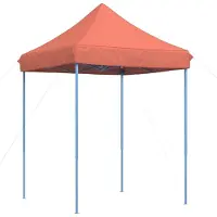 vidaXL Tienda de campaña plegable tipo pop-up, color terracota, 200x200x306 cm