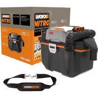 WORX WX031.9: Aspiradora de mano inalámbrica para superficies húmedas y secas, 20 V máx., 8 litros, motor sin escobillas (Solo: sin batería, sin cargador)
