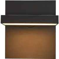 SLV 1002989: Lámpara LED para exterior, tipo aplique de pared, grado de protección IP55, color gris antracita
