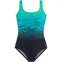 LASCANA Traje de baño petróleo / jade / negro