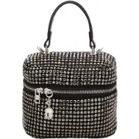 NAEMI Bolso de mano negro / plata