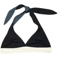 Mymarini - Women's Neckholder Top - Parte superior de bikini size L, negro