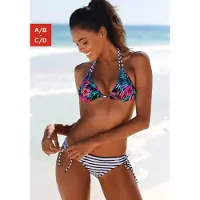 Venice beach Top de bikini 'Summer' navy / mezcla de colores / rosa