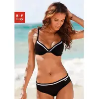 LASCANA Bikini negro / blanco