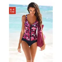 Petite fleur Traje de baño azul oscuro / rosa / blanco