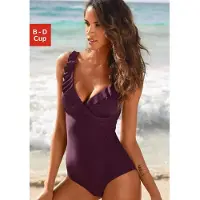 Jette Traje de baño burdeos