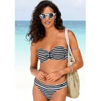 Venice beach Top de bikini negro / blanco