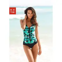 Petite fleur Traje de baño turquesa / negro
