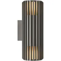 Nordlux Lámpara de pared Wandleuchte LB25 Aludra Double, color antracita, estilo Seaside