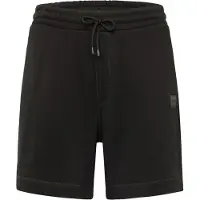 BOSS para hombre. 50511726 Pantalón corto Sewalk negro (S), Casual, Algodón, outlet 2026.