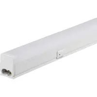 V-TAC PRO VT-035, luminaria LED lineal de techo, conectable, 4W, tubo T5, 30 cm, con chip Samsung e interruptor de encendido/apagado, luz de 4000K, número de artículo 21690