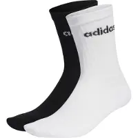 Adidas adidasCalcetines clásicos Linear Cushioned 46-48 Medium Grey Heather / White / Black Unisex