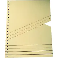 Wekre 9591100100 - Separadores para carpetas, tamaño A4, color beige, paquete de 100 unidades