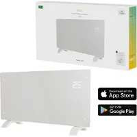 Hombli Calentador de convección de vidrio , 2000W, color blanco