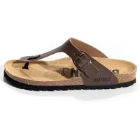 Bayton Sandalias de dedo 'MERCURE' arena / chocolate