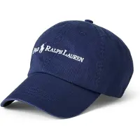 Ralph Lauren para hombre. 710958055005 Gorra de sarga de algodón marino (OSFA), Casual, outlet 2026.