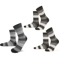 Normani Calcetines ecru / marrón / gris / negro