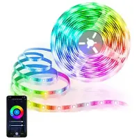 Sign Tira de luces LED RGB para Wi-Fi, de 5 metros, con certificación