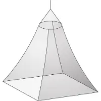 Basic Nature - Moskitonetz Klassik Baldachin Mesh 850 - Mosquitera blanco