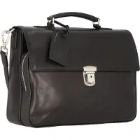 PICARD Authentic Maletín Piel natural 39 cm negro
